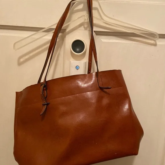 Brown Leather Tote Bag - Picture 2 of 6